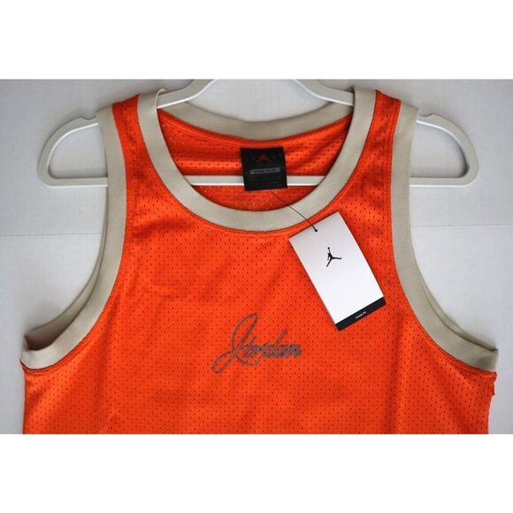 Nike Air Jordan HJ6368-820 Women's Sz S Orange Heritage Jumpman Jersey Dress - Picture 9 of 14